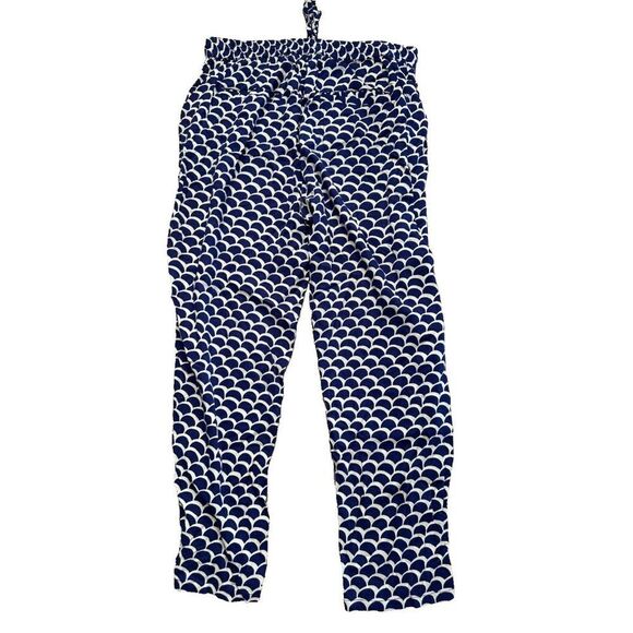 Anthropologie Pull on Blue Beaded Joggers Women's Medium Mermaid Vacation - Picture 4 of 11